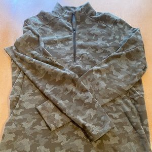 Mens large lululemon surge warm 1/2 zip